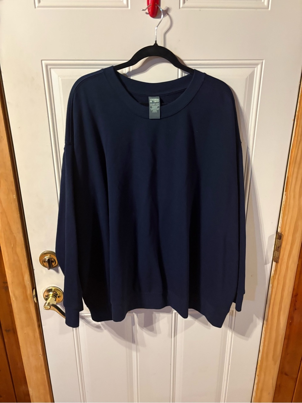 121) Terra & Sky Navy Crewneck Sweatshirt Size 4X